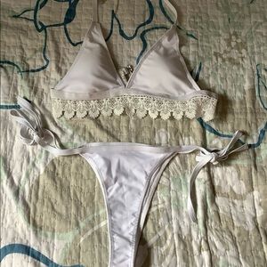 White NEVER WORN bikini